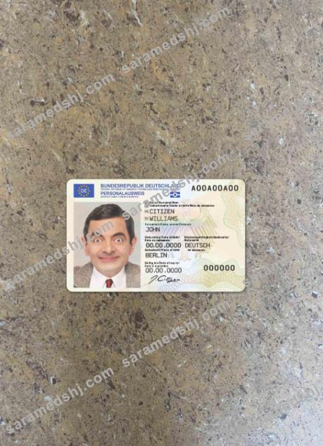Germany ID template (2021 – present) photolook FRONT